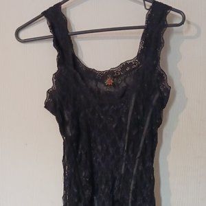 POOF‎ Little Black Slip Dress Sz. Small Linec